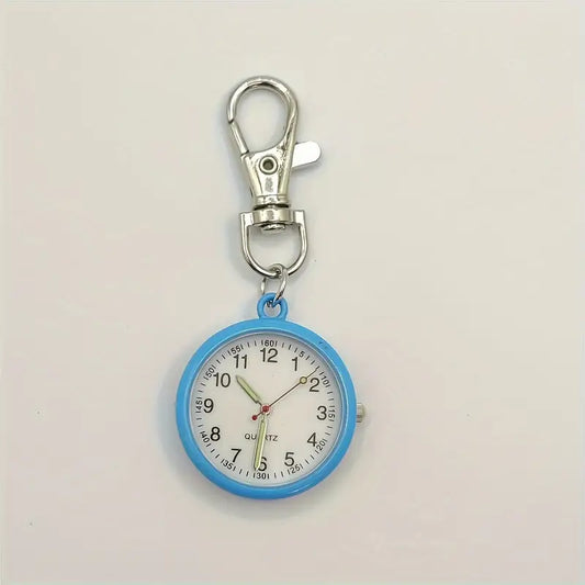 Montre femme quartz avec mousqueton – Montre de poche pratique multicolore