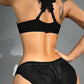 Ensemble lingerie femme push-up – Soutien-gorge à armatures avec culotte nœud chic