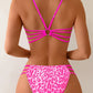 Ensemble Bikini Léopard à Lanières – Style Sauvage & Détails Sexy