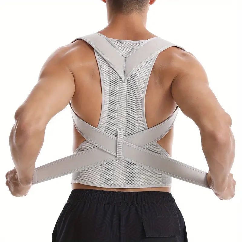 Correcteur de Posture Dorsale Homme – Ceinture Lombaire Ajustable pour Soulager le Dos et Redresser les Épaules