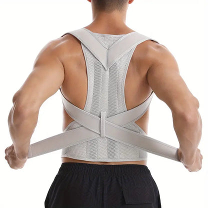 Correcteur de Posture Dorsale Homme – Ceinture Lombaire Ajustable pour Soulager le Dos et Redresser les Épaules