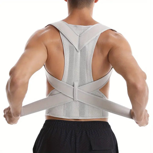 Correcteur de Posture Dorsale Homme – Ceinture Lombaire Ajustable pour Soulager le Dos et Redresser les Épaules