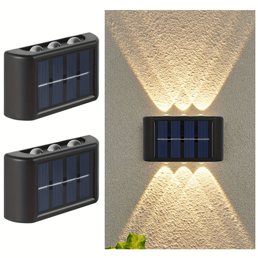Applique Murale Solaire LED Intelligente – Double Faisceau Lumineux Extérieur, Étanche et Écoénergétique