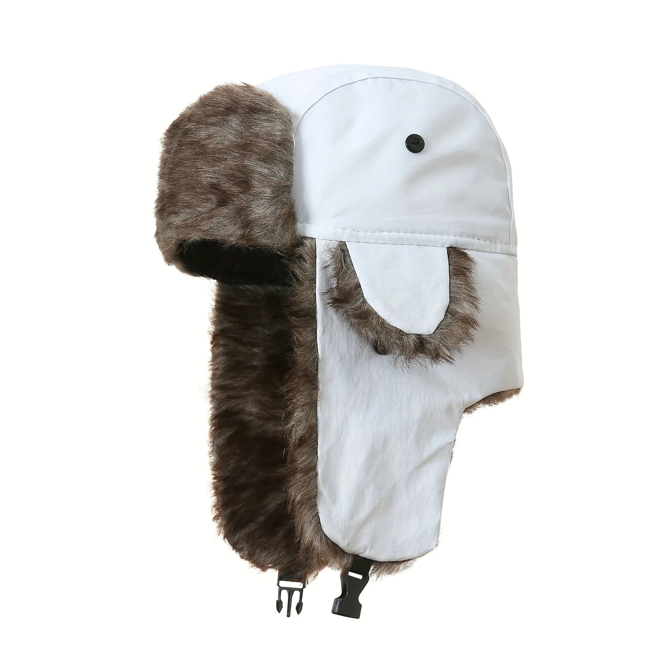 Chapka Homme Hiver en Fourrure Synthétique – Cache-Oreilles Chaud et Imperméable, Style Aviateur