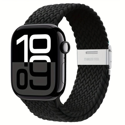 Bracelet Élastique Tressé pour Apple Watch – Ultra Confort au Poignet, Look Sport & Décontracté
