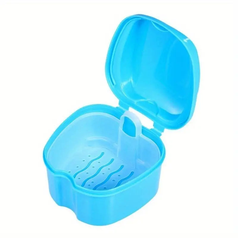 Boîte de Rangement pour Prothèses Dentaires – Étui Hygiénique avec Égouttoir Intégré