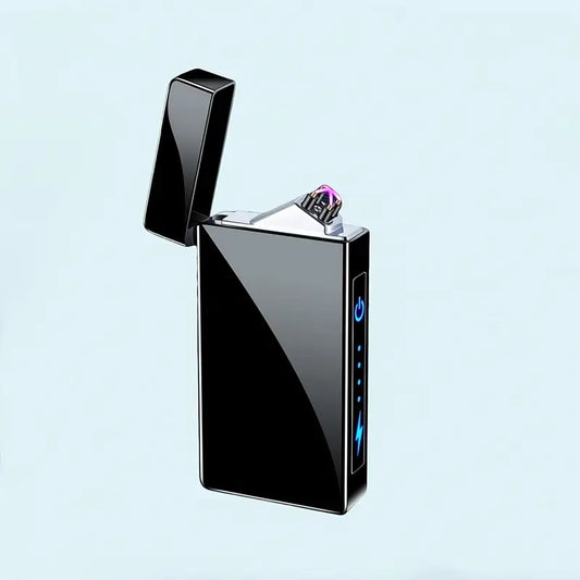 Briquet Plasma Double Arc USB Rechargeable – Design Élégant, Allumage Sans Flamme avec Indicateur LED