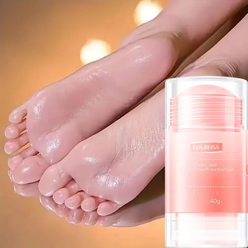 Stick Crème Hydratante Pieds 40g – Soin Réparateur Talons Secs & Crevassés, Effet Lissant & Nourrissant à la Pêche