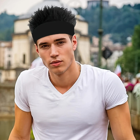 Perruque Bandeau Homme Cheveux Ébouriffés – Look Naturel Effet Volume pour Style Original & Fun