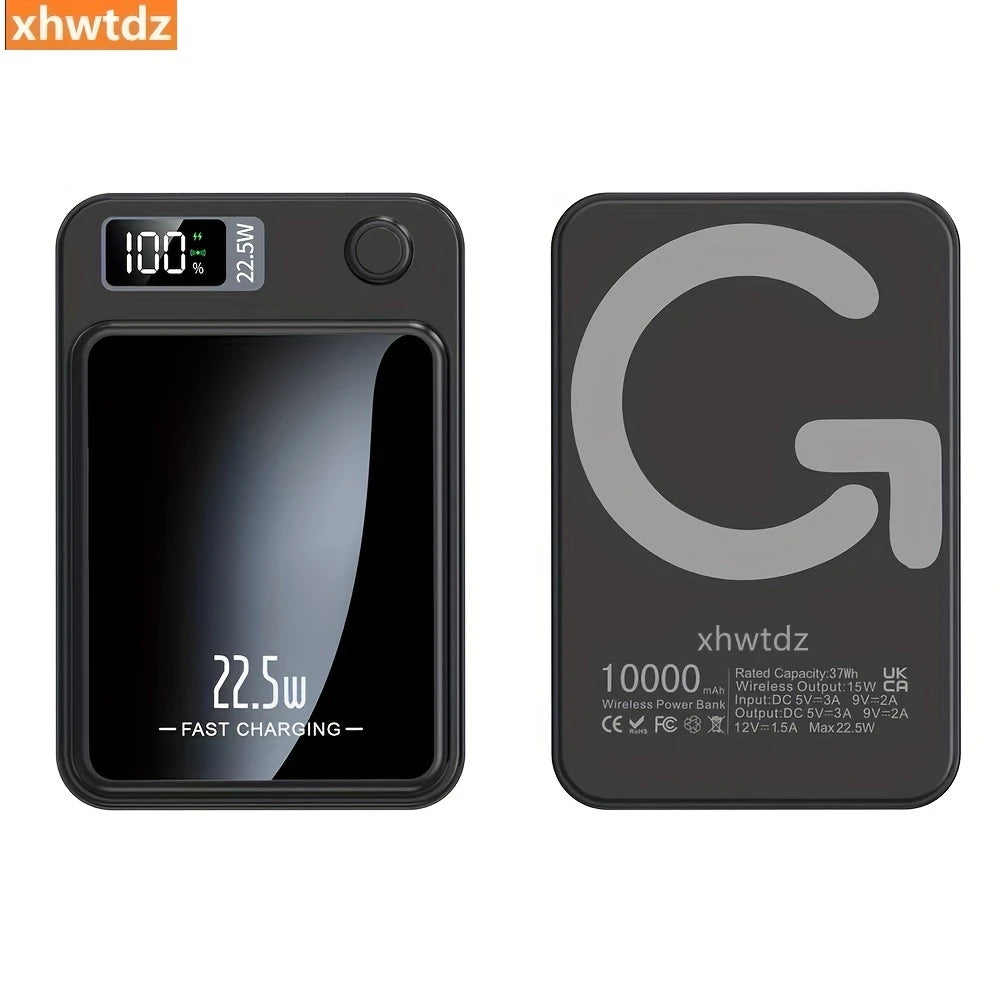 Power Bank 10000mAh avec Écran LED et Charge Rapide 22.5W – Batterie Externe Haute Performance