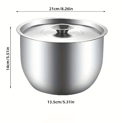 Set de Bols en Acier Inoxydable Alimentaire – Antirouille et Multifonction pour Cuisine, Pâtisserie et Préparation