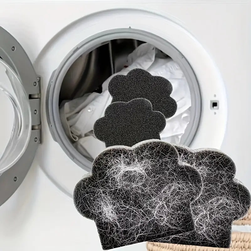 Éponge Attrape-Poils pour Machine à Laver – Anti-Peluches et Poils d’Animaux – Réutilisable et Ultra-Efficace