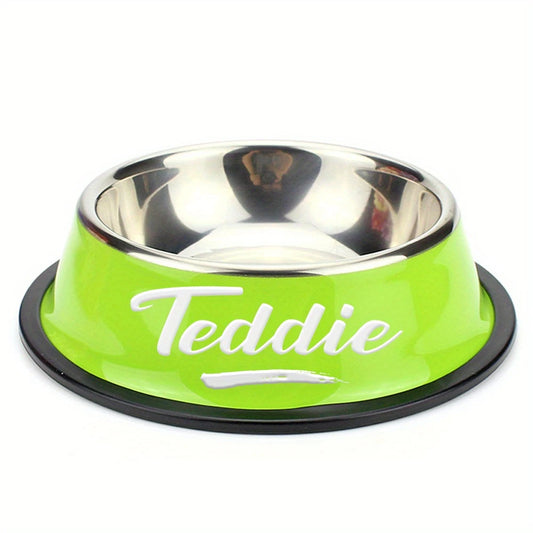 Gamelle personnalisée pour chien ou chat – Design antidérapant et inox durable