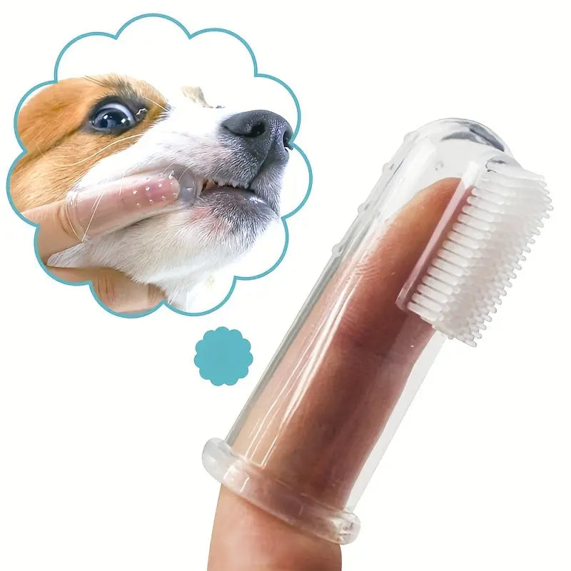 Brosse à Dents pour Animaux en Silicone – Hygiène Dentaire Facile pour Chiens et Chats – Format Doigt Réutilisable