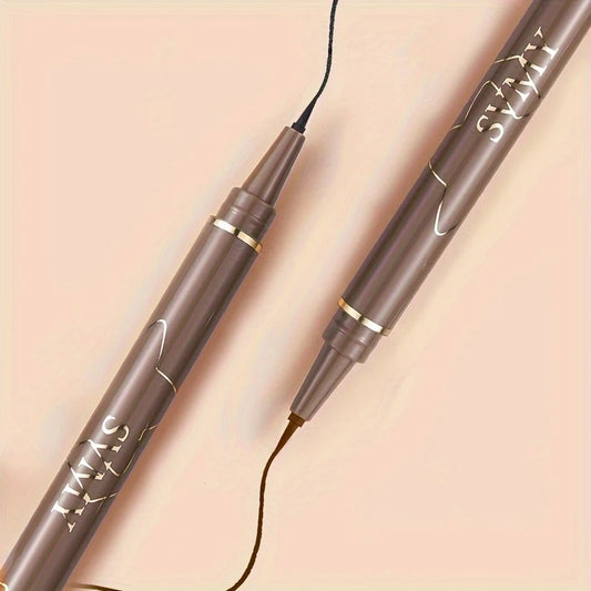 Eyeliner Feutre Noir, Marron Waterproof – Pointe Ultra Fine pour Trait Précis et Regard Intense Longue Tenue
