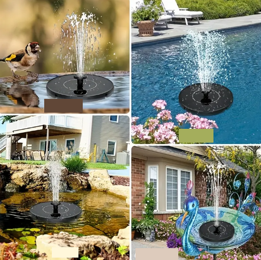 Fontaine Solaire Flottante pour Bain d’Oiseaux – Idéale pour Jardins, Bassins et Abreuvoirs Extérieurs
