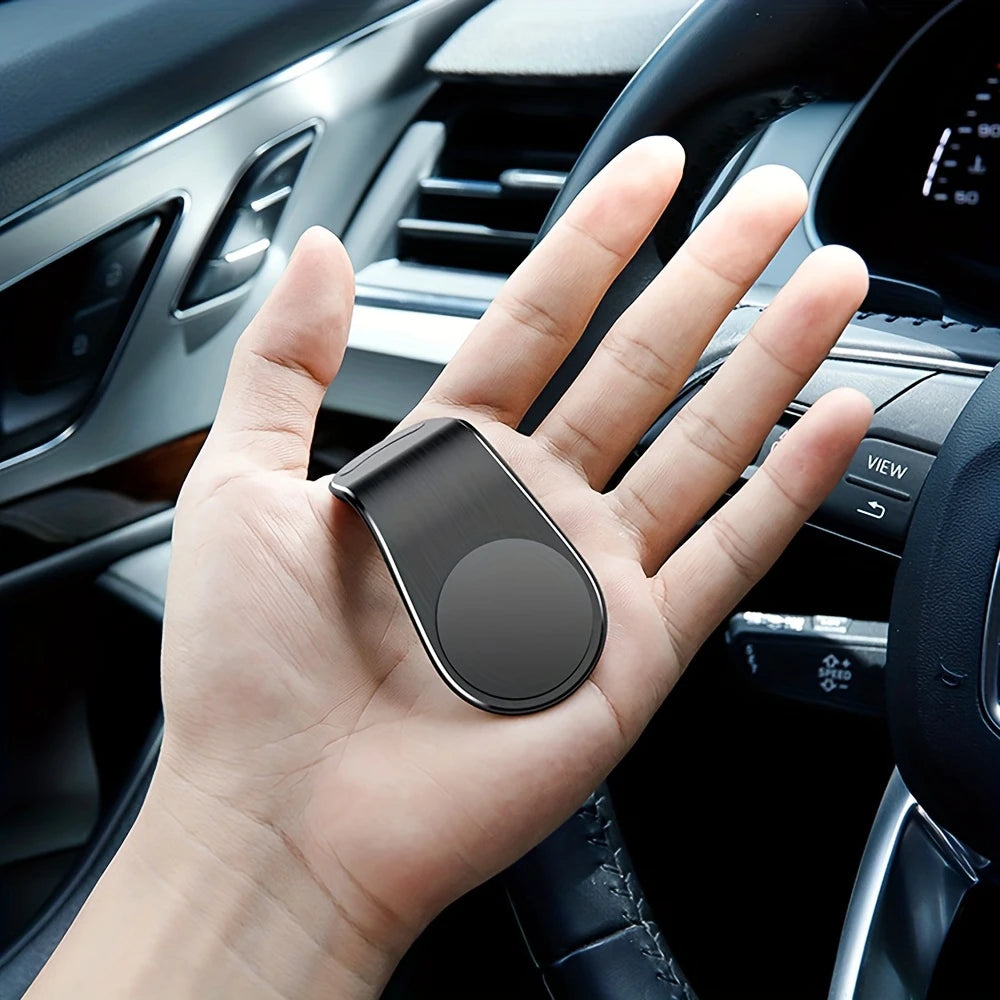 Support Magnétique pour Téléphone – Fixation Pratique pour Voiture, Montage Facile sur Grille d'Aération