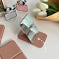 Miroir de Maquillage Pliable en Similicuir – Compact et Élégant pour Retouches Beauté au Quotidien