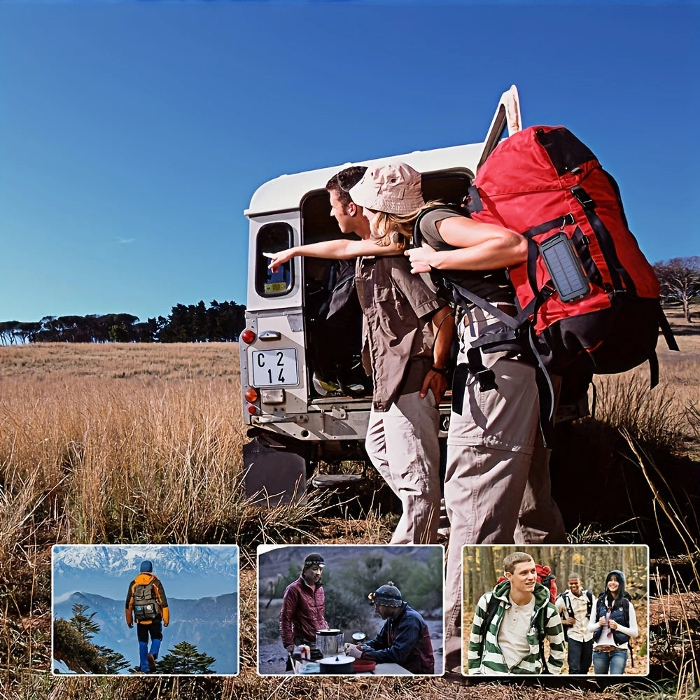 Power Bank Solaire 10000mAh – Batterie Externe Idéale pour Aventures en Plein Air et Voyages