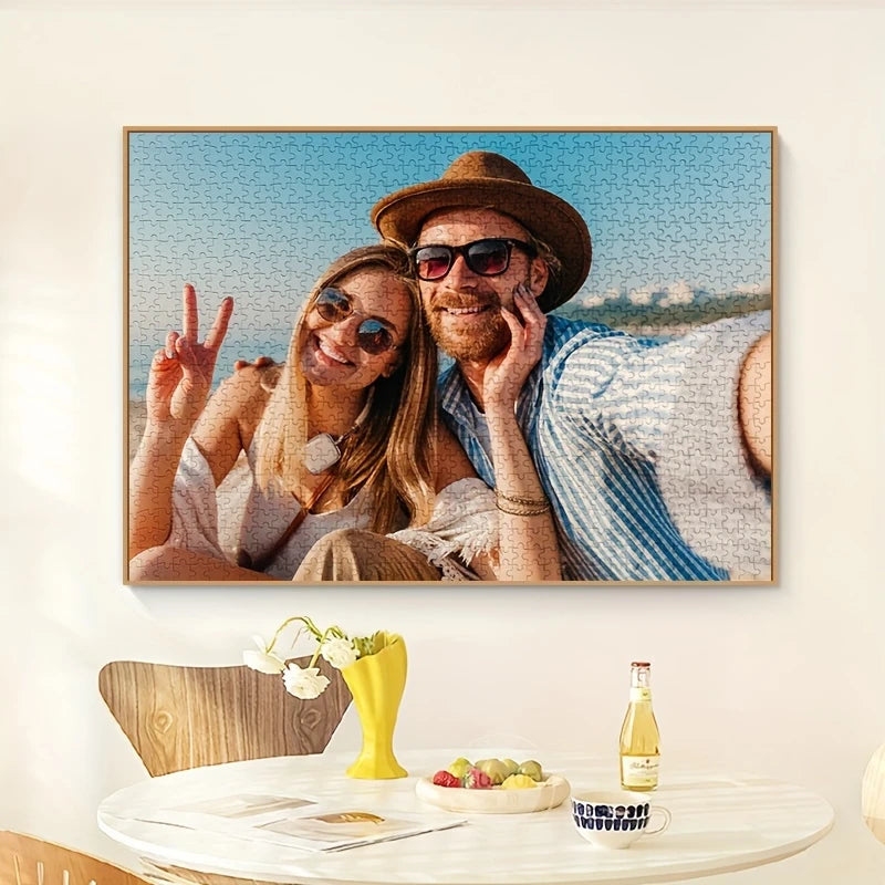 Puzzle en bois personnalisé 500/1000/1500/2000 pièces – Transformez votre photo en jeu unique et mémorable
