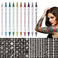Feutres Tatouage Temporaire – Set de 13 Stylos Couleur Peau Waterproof | Marqueurs Tatouage Corps Non Toxiques, Effaçables – Idéal Enfants, Artistes & Fêtes