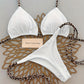 Haut de Bikini Femme Triangle – Bretelles Léopard à Nouer, Look Sauvage et Raffiné