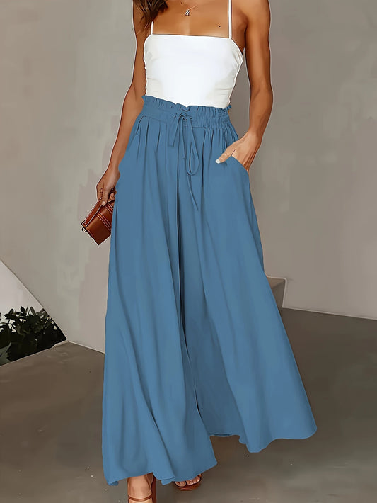 Pantalon Large Fluide Taille Haute – Must-Have Chic pour l’Été
