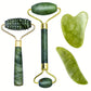 Set Massage Visage Jade – Rouleaux & Gua Sha pour Drainage Lymphatique, Anti-Rides & Éclat Naturel