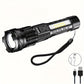 Lampe Torche LED Ultra Puissante Rechargeable – Éclairage Zoomable avec Câble USB, Idéale pour Camping & Survie
