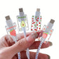 Câble de Charge USB avec Design Fruité – Câble Tressé Coloré pour iPhone et Android