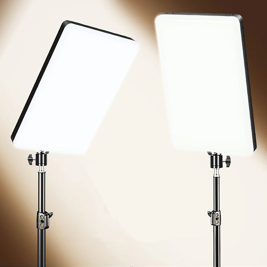 Panneau LED Professionnel avec Trépied – Éclairage de Studio pour Photographie et Vidéos de Haute Qualité