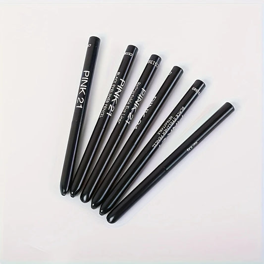 Crayon Eyeliner Noir Retractable PINK 21 – Longue Tenue, Application Précise et Facile