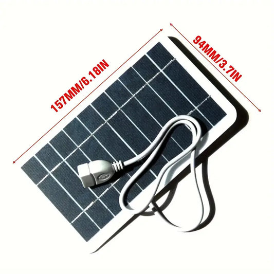 Chargeur Solaire Portable USB – Énergie Écologique pour Smartphone – Idéal pour Voyages et Urgences