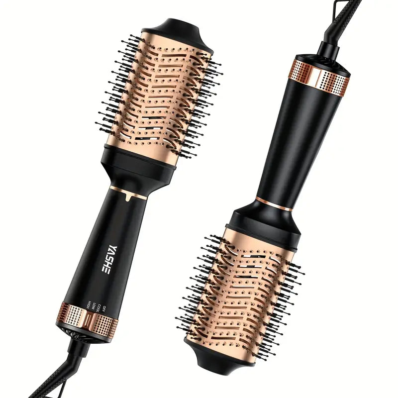 Brosse Soufflante 4-en-1 Sèche-Cheveux, Lisseur, Boucleur & Volumisateur – Brosse Chauffante Ionique