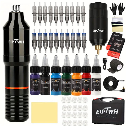 Stylo Machine à Tatouer Professionnel – Pen Tattoo Rotatif Sans Fil | Ergonomique, Silencieux & Puissant | Compatible Aiguilles Universelles – Idéal Débutants & Artistes Pros