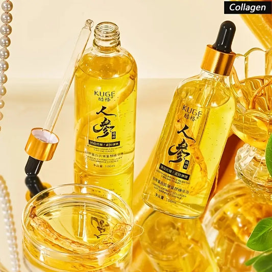 Sérum Visage au Ginseng et Collagène – Éclat Naturel, Anti-Âge & Hydratation Profonde (100 ml)