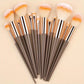 Lot de 13 Pinceaux Maquillage Professionnels, coloris Or
