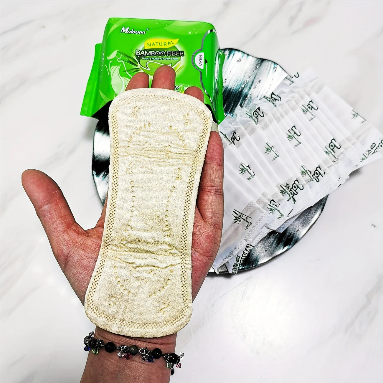 Serviettes hygiéniques biodégradables en fibre de bambou – Ultra douces et respectueuses de l’environnement