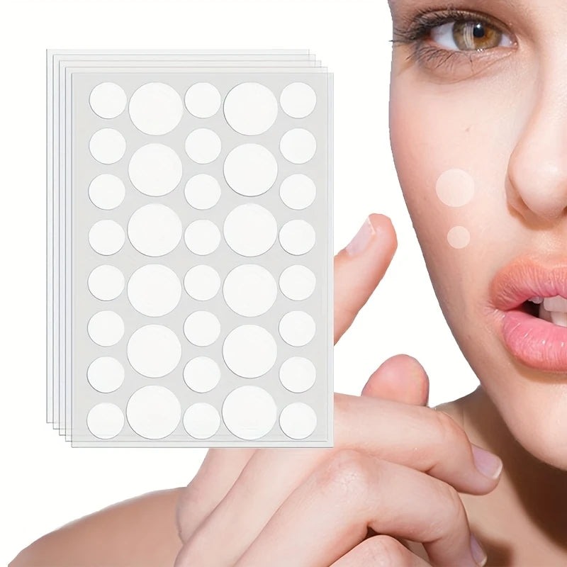 Patchs Anti-Boutons Invisibles – 72/108/180 Pastilles Hydrocolloïdes (2-5 Feuilles) pour Soins du Visage et Acné