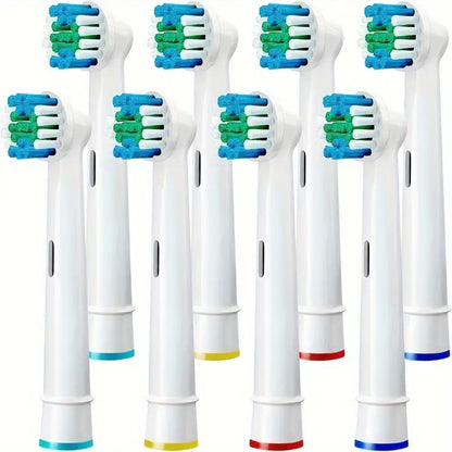 Têtes de Brosse à Dents Électrique Compatibles Oral-B – Lot de 8 Recharges de Haute Qualité pour Hygiène Bucco-Dentaire Parfaite