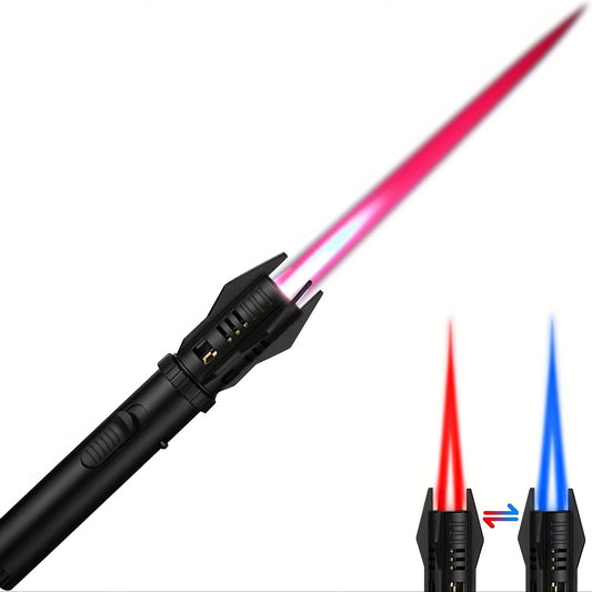 Lampe Torche Laser Haute Puissance – Éclairage LED Multifonction Rouge/Bleu pour Camping, Survie et Autodéfense