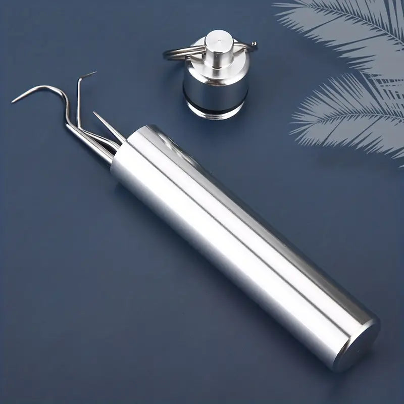 Kit Dentaire Professionnel Inox – Outils de Détartrage et Nettoyage des Dents avec Étui Métallique