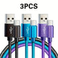 Lot de 3 Câbles USB vers USB-C Tressés – Charge Rapide & Synchronisation – 1m – Compatibles Android, Samsung, Huawei, Xiaomi