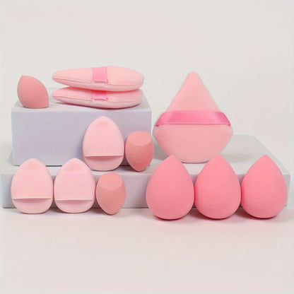 Ensemble de Blenders et Éponges Maquillage Multi-Formes, coloris Rose