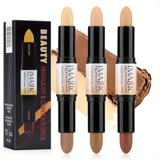 Stick Double Embout Highlighter & Contour – Maquillage Sculptant Zéro Défaut