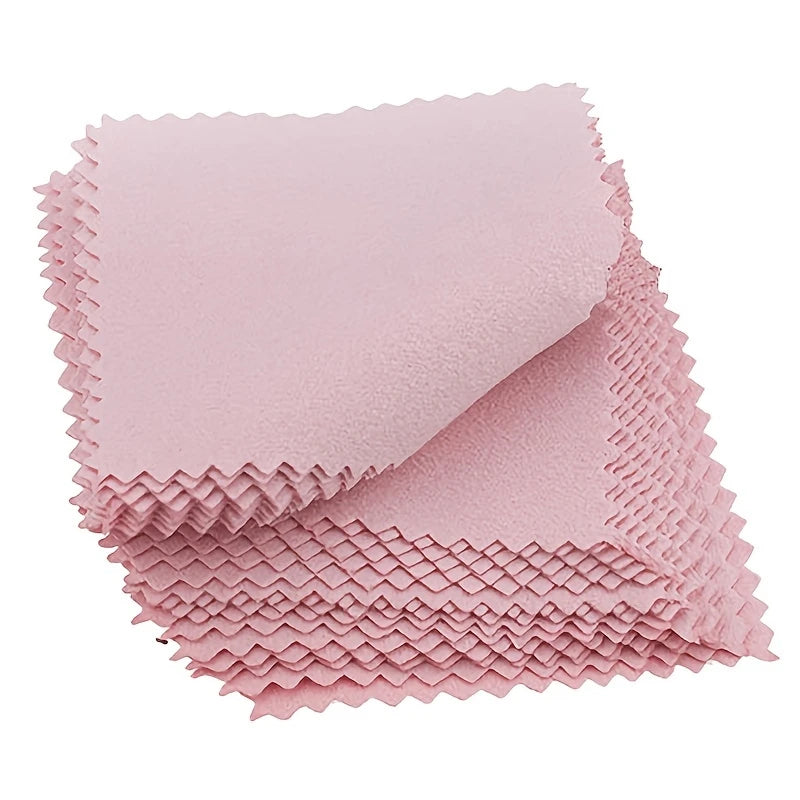 Lot de Chiffons en Microfibre pour Bijoux – Lingettes Douces Antirayures pour Nettoyage et Polissage Précis