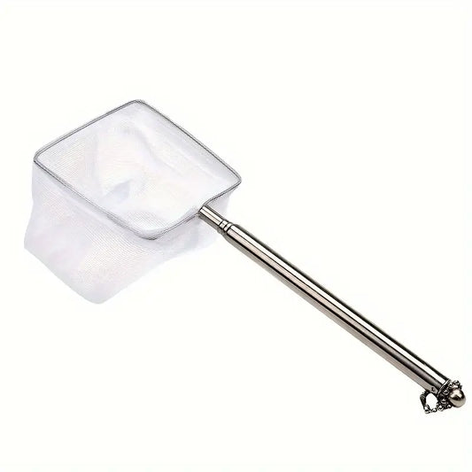 Epuisette Télescopique Fine pour Aquarium – Filet en Maille Douce pour Poissons et Crevettes