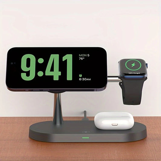 Station de Charge Sans Fil 3 en 1 – Chargeur Multifonction pour iPhone, Apple Watch et AirPods
