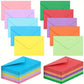 Enveloppes Colorées A6 – Lot de 100 Enveloppes Arc-en-Ciel pour Cartes, Invitations et Scrapbooking