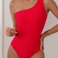 Maillot de Bain Asymétrique Une Épaule – Élégance Minimaliste pour l’Été